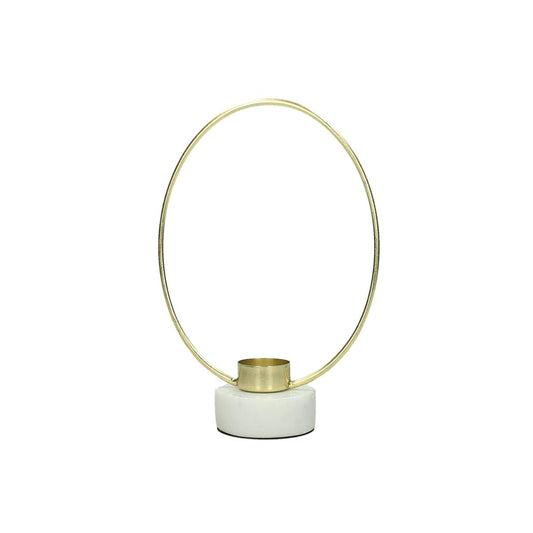 Κηροπήγιο ArteLibre Χρυσό Μέταλλο 18x8x20cm - Hippiehome.gr