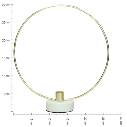 Κηροπήγιο ArteLibre Χρυσό Μέταλλο 28x8x30cm - Hippiehome.gr