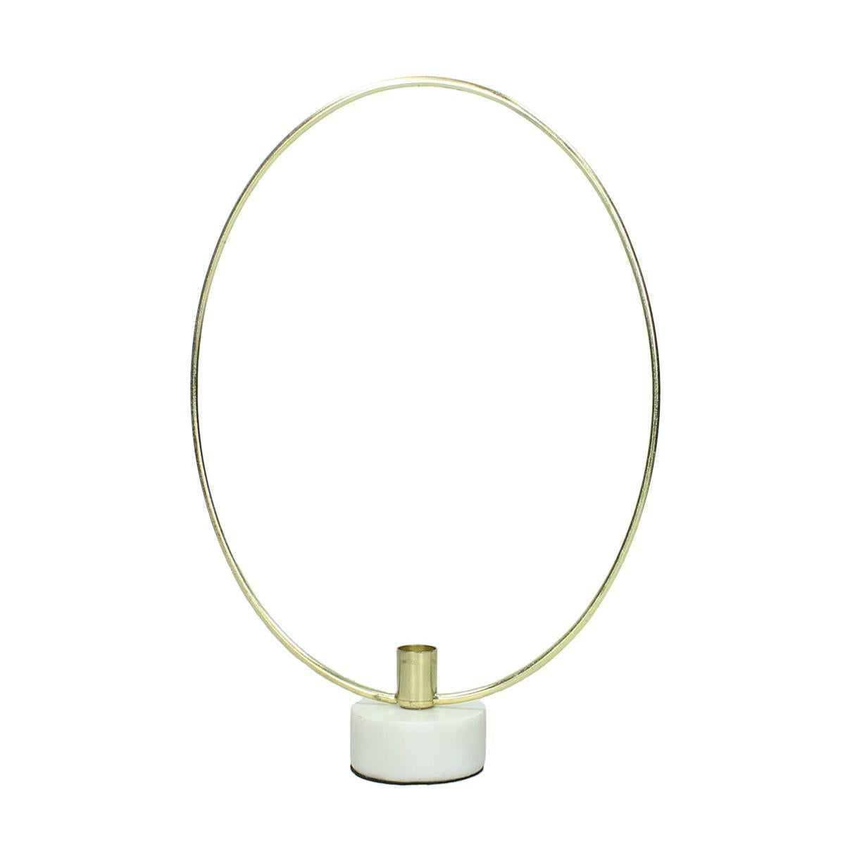 Κηροπήγιο ArteLibre Χρυσό Μέταλλο 28x8x30cm - Hippiehome.gr