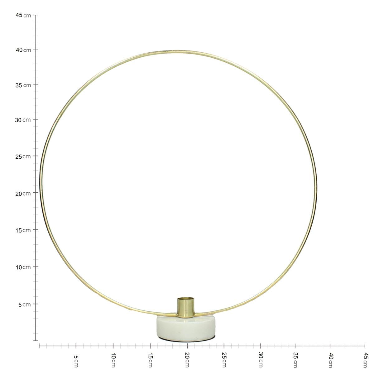 Κηροπήγιο ArteLibre Χρυσό Μέταλλο 38x8x40cm - Hippiehome.gr