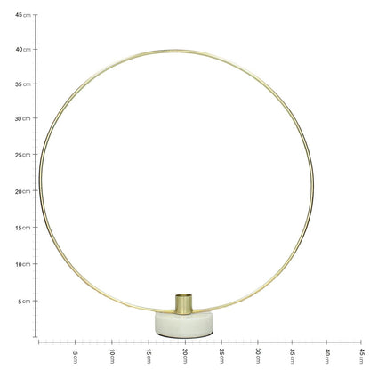 Κηροπήγιο ArteLibre Χρυσό Μέταλλο 38x8x40cm - Hippiehome.gr