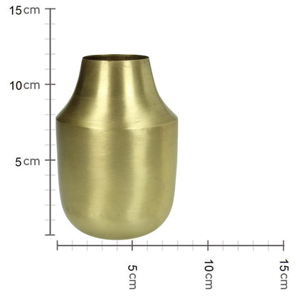 Βάζο ArteLibre Χρυσό Μέταλλο 8x8x12cm - Hippiehome.gr