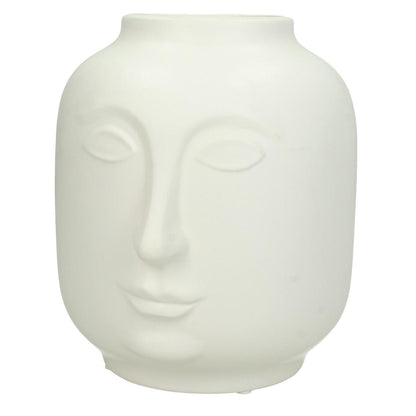 Βάζο ArteLibre Λευκό Κεραμικό 17.6x16x18.6cm - Hippiehome.gr