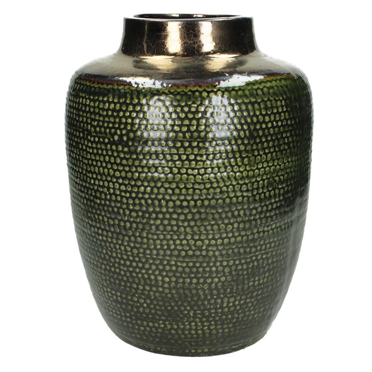 Βάζο ArteLibre Πράσινο Κεραμικό 23x23x30cm - Hippiehome.gr