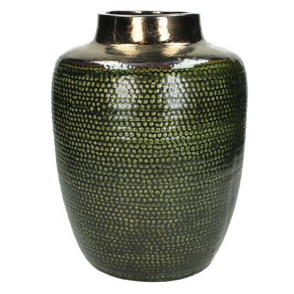 Βάζο ArteLibre Πράσινο Κεραμικό 23x23x30cm - Hippiehome.gr