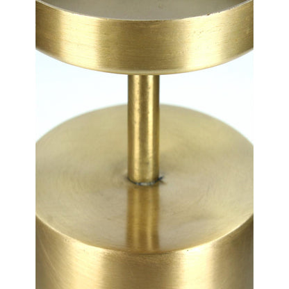 Κηροπήγιο ArteLibre Χρυσό Μέταλλο 10.5x10.5x32.5cm - Hippiehome.gr