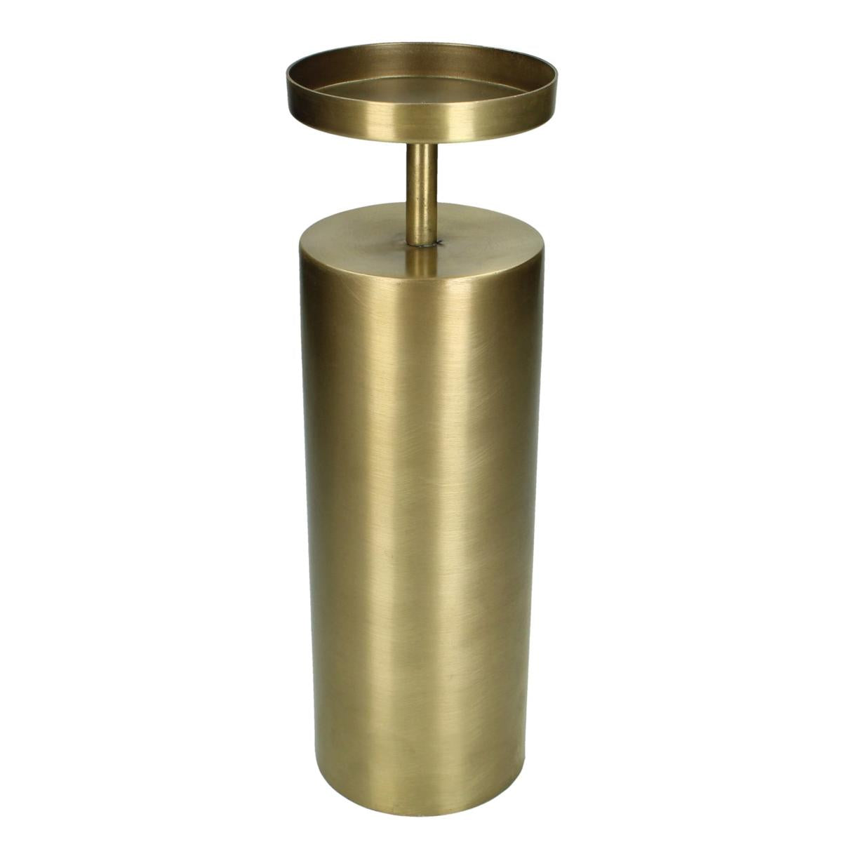 Κηροπήγιο ArteLibre Χρυσό Μέταλλο 10.5x10.5x32.5cm - Hippiehome.gr