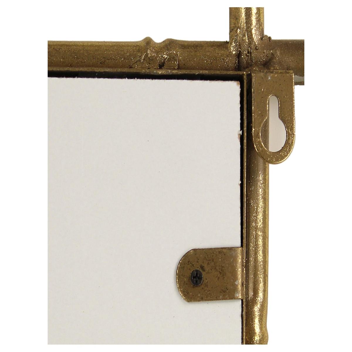 Καθρέπτης ArteLibre Χρυσό Μέταλλο 69.5x3x99cm - Hippiehome.gr