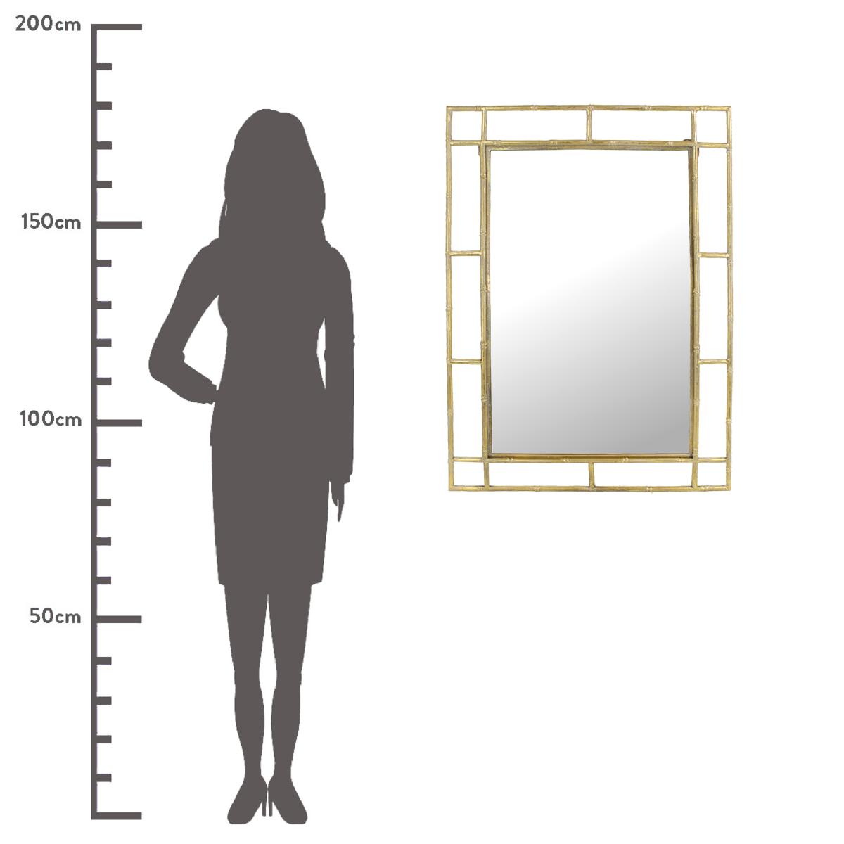 Καθρέπτης ArteLibre Χρυσό Μέταλλο 69.5x3x99cm - Hippiehome.gr