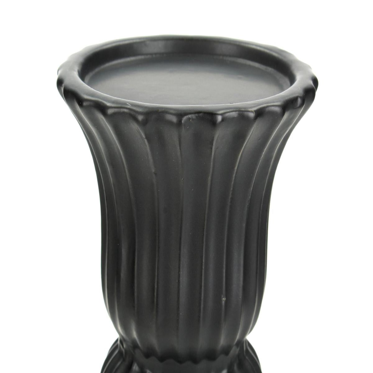 Κηροπήγιο ArteLibre Μαύρο Κεραμικό 11x11x31cm - Hippiehome.gr