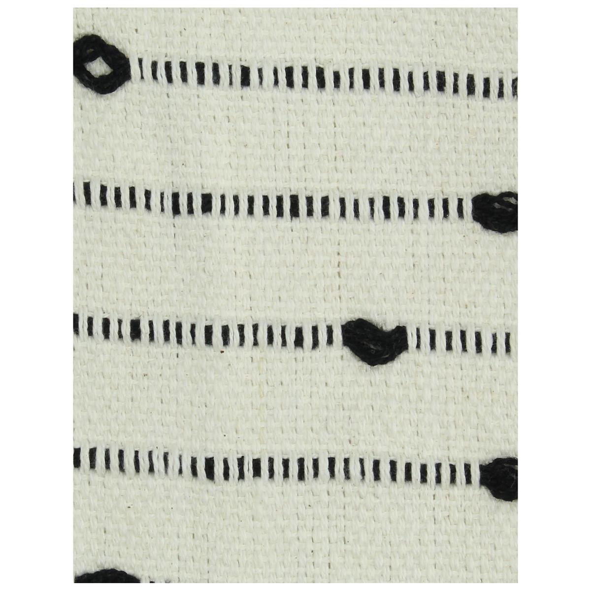 Ριχτάρι ArteLibre Ριγέ Μαύρο Βαμβακερό 130x170cm - Hippiehome.gr