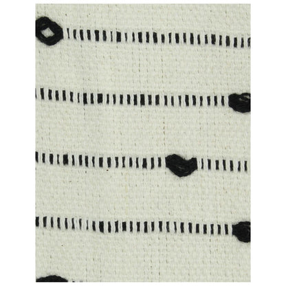 Ριχτάρι ArteLibre Ριγέ Μαύρο Βαμβακερό 130x170cm - Hippiehome.gr