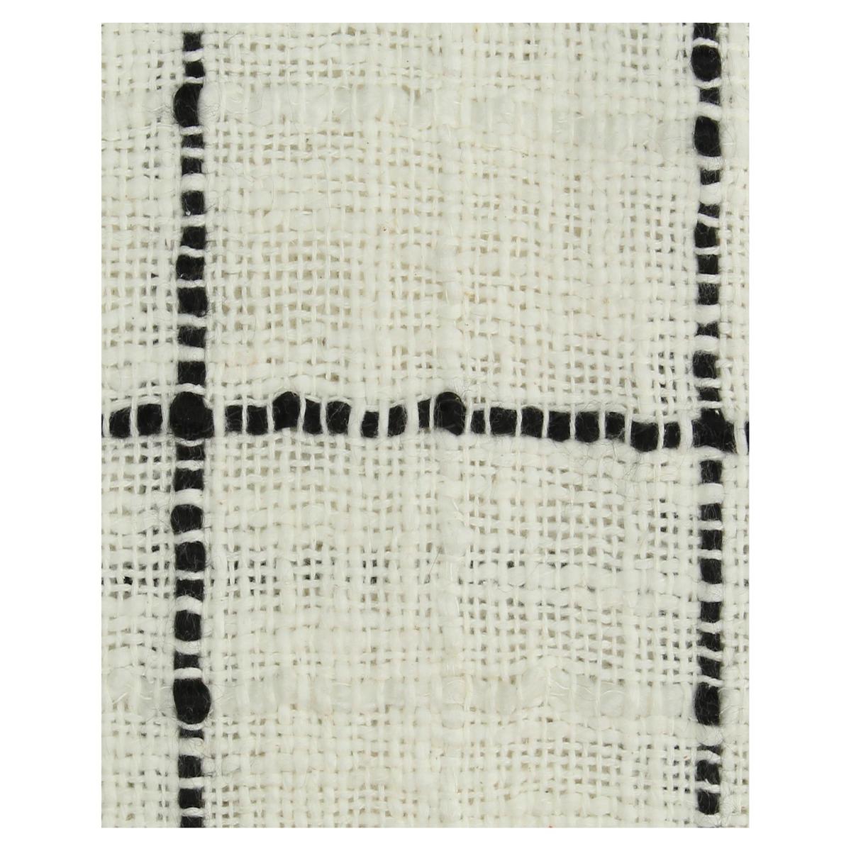 Ριχτάρι ArteLibre Καρώ Βαμβακερό Μαύρο 130x170cm - Hippiehome.gr