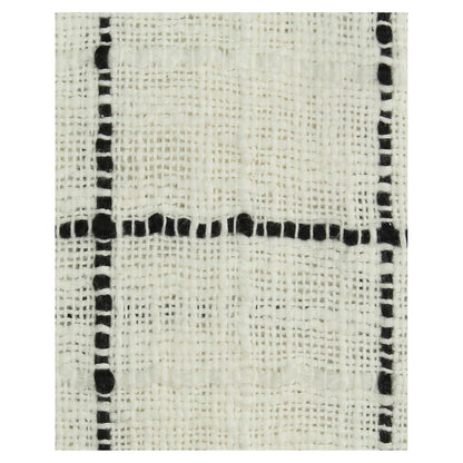 Ριχτάρι ArteLibre Καρώ Βαμβακερό Μαύρο 130x170cm - Hippiehome.gr