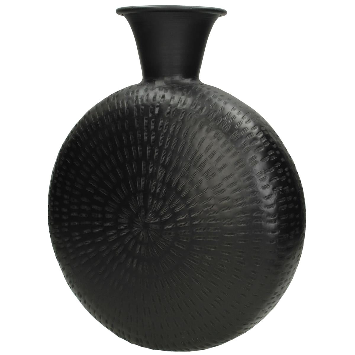 Βάζο ArteLibre Μαύρο Μέταλλο 29x11x36cm - Hippiehome.gr