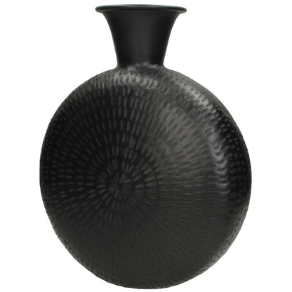 Βάζο ArteLibre Μαύρο Μέταλλο 29x11x36cm - Hippiehome.gr