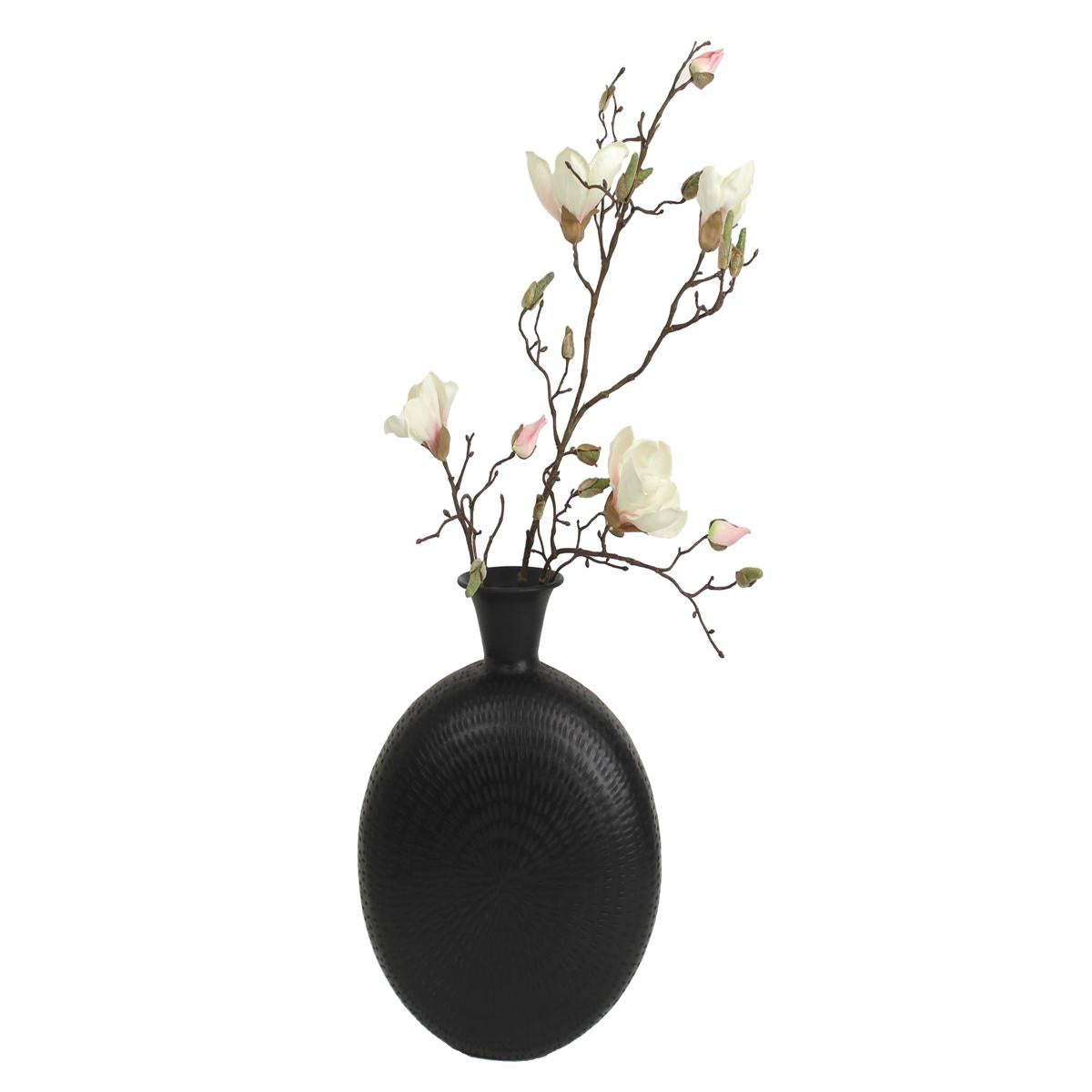 Βάζο ArteLibre Μαύρο Μέταλλο 34x12x41cm - Hippiehome.gr