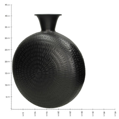 Βάζο ArteLibre Μαύρο Μέταλλο 34x12x41cm - Hippiehome.gr