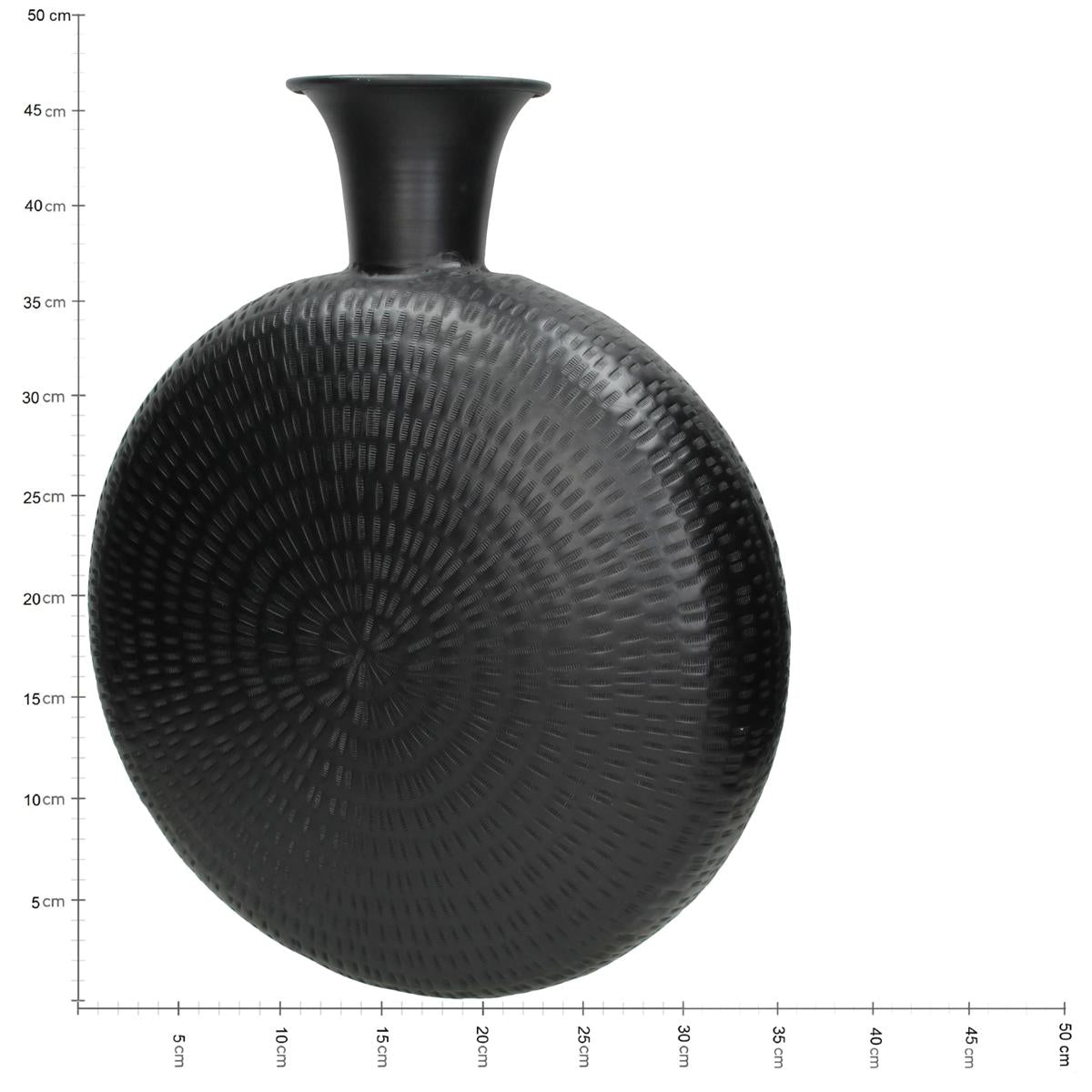 Βάζο ArteLibre Μαύρο Μέταλλο 39x14x47cm - Hippiehome.gr