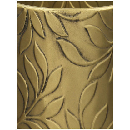 Κασπώ ArteLibre Φύλλο Χρυσό Μέταλλο 25x25x46.5cm Σετ 3Τμχ - Hippiehome.gr