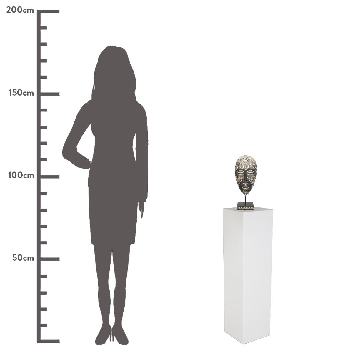 Διακοσμητικό ArteLibre Μάσκα Καφέ Polyresin 13x7.5x32.5cm - Hippiehome.gr