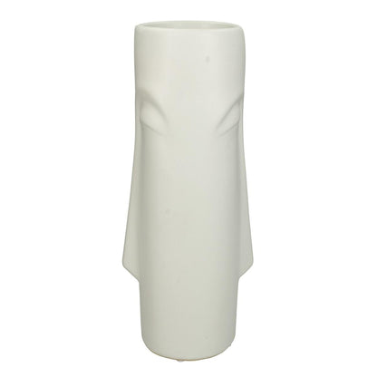 Βάζο ArteLibre Πρόσωπο Λευκό Κεραμικό 12x15.8x28.5cm - Hippiehome.gr