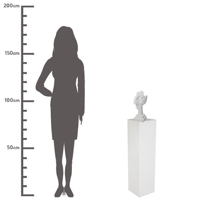 Διακοσμητικό ArteLibre Πρόσωπο Λευκό Polyresin 15.5x13x33cm - Hippiehome.gr