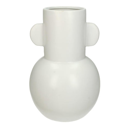 Βάζο ArteLibre Λευκό Κεραμικό 17x17x26cm - Hippiehome.gr