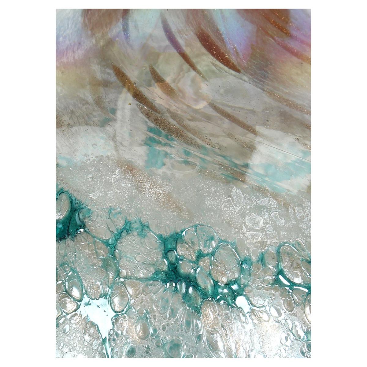 Βάζο ArteLibre Τιρκουάζ Γυαλί 24x24x22cm - Hippiehome.gr