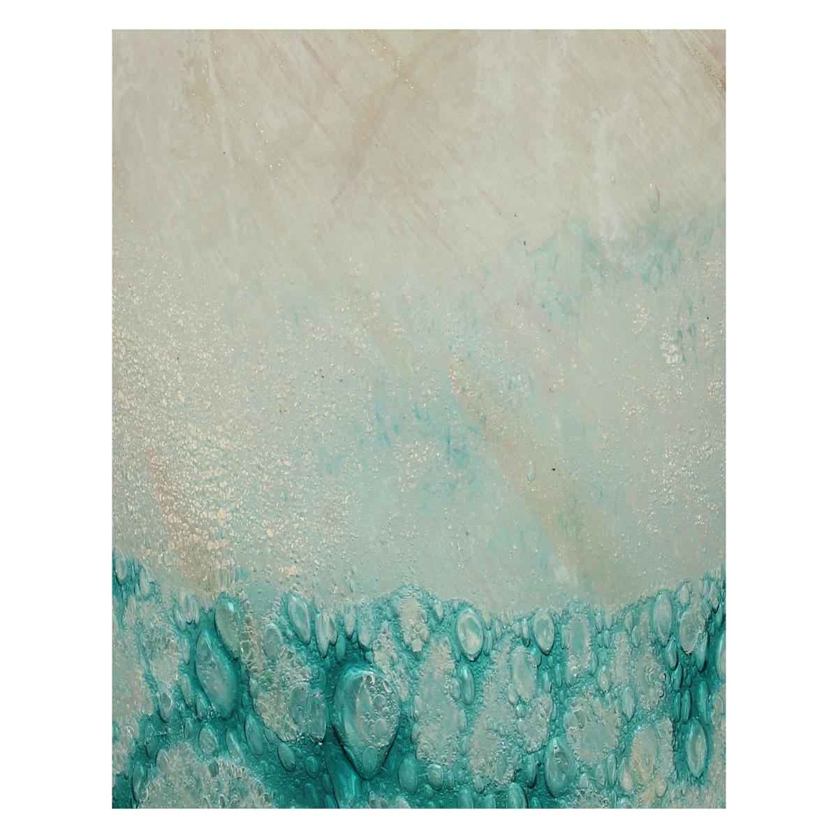 Βάζο ArteLibre Τιρκουάζ Γυαλί 13x13x42cm - Hippiehome.gr