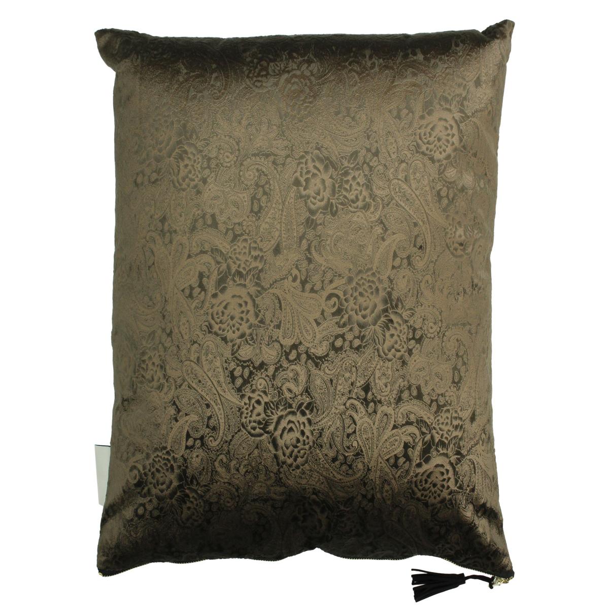 Μαξιλάρι ArteLibre Paisley Καφέ Βελούδο 45x45cm - Hippiehome.gr