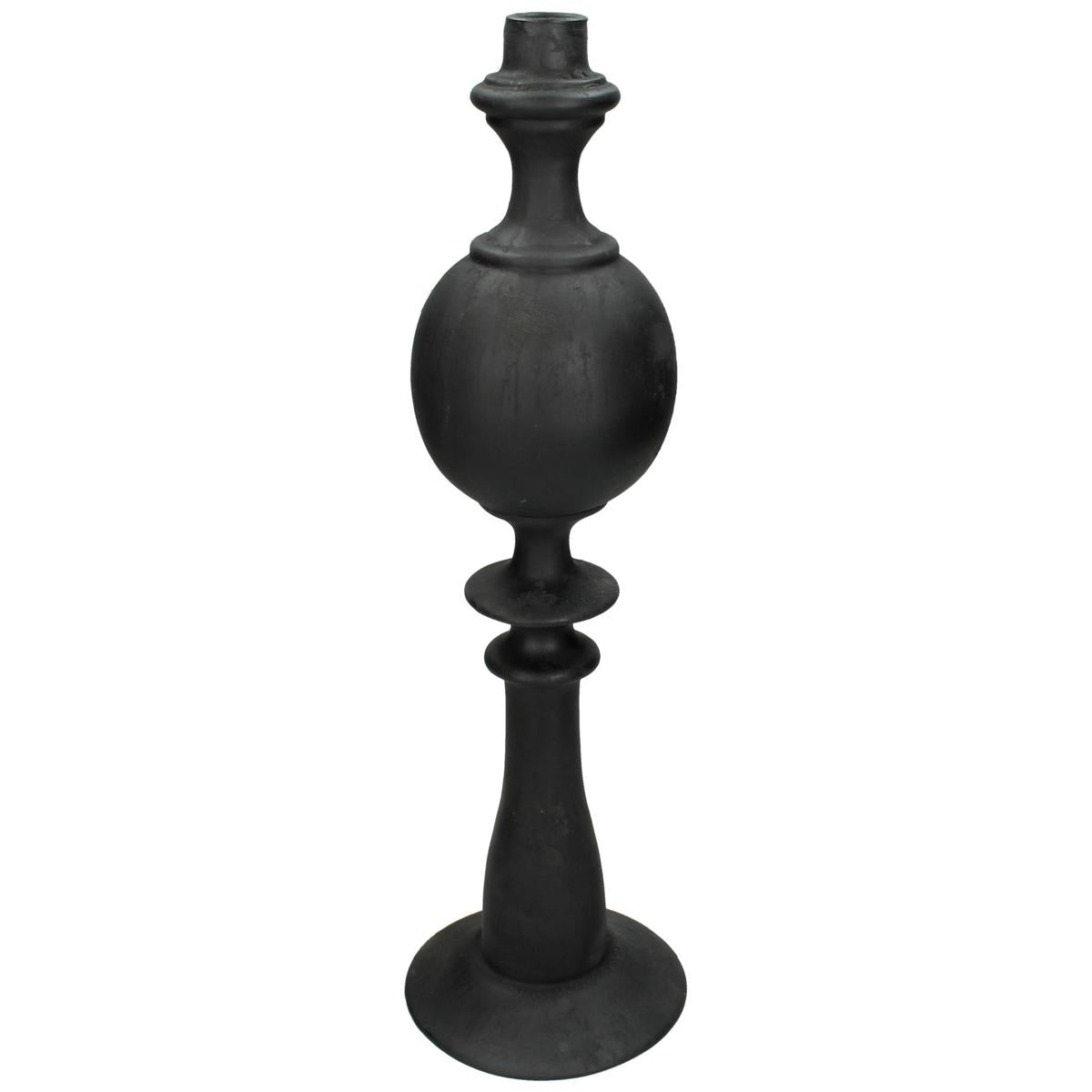 Κηροπήγιο ArteLibre Μαύρο Polyresin 13x13x44cm - Hippiehome.gr