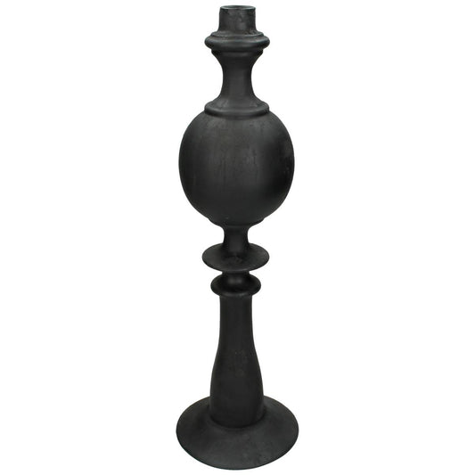 Κηροπήγιο ArteLibre Μαύρο Polyresin 13x13x44cm - Hippiehome.gr