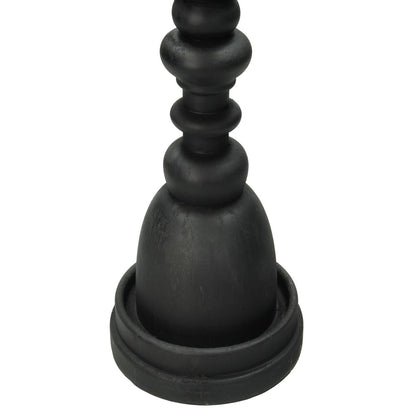 Κηροπήγιο ArteLibre Μαύρο Polyresin 12.5x12.5x50cm - Hippiehome.gr