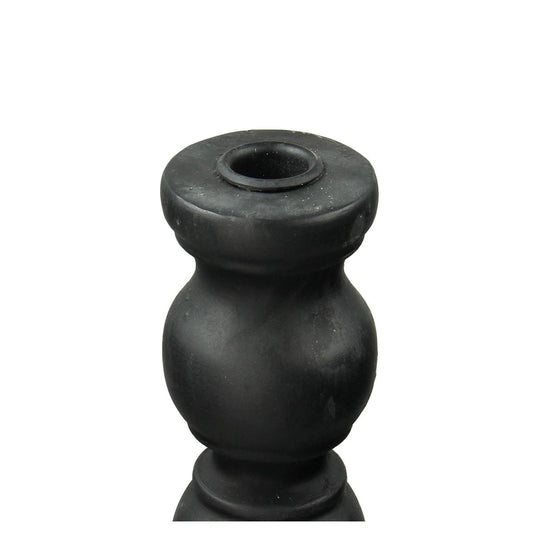 Κηροπήγιο ArteLibre Μαύρο Polyresin 15x15x55cm - Hippiehome.gr