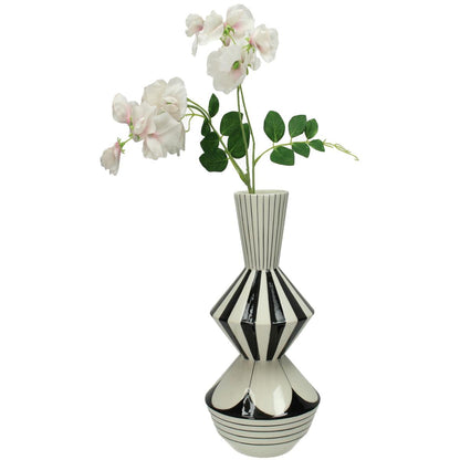 Βάζο ArteLibre Με Σχέδιο Μαύρο Δολομίτης 17x17.4x29cm - Hippiehome.gr