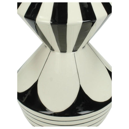 Βάζο ArteLibre Με Σχέδιο Μαύρο Δολομίτης 17x17.4x29cm - Hippiehome.gr