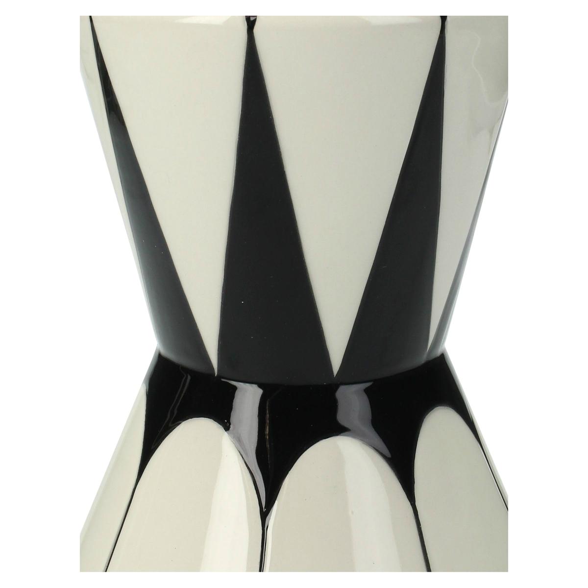 Βάζο ArteLibre Με Σχέδιο Μαύρο Δολομίτης 13x13x32.5cm - Hippiehome.gr