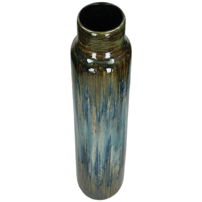 Βάζο ArteLibre Μπλε Κεραμικό 14.5x14.5x39cm - Hippiehome.gr