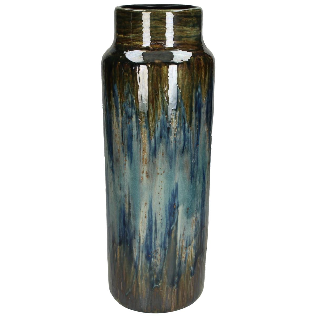 Βάζο ArteLibre Μπλε Κεραμικό 14.5x14.5x39cm - Hippiehome.gr