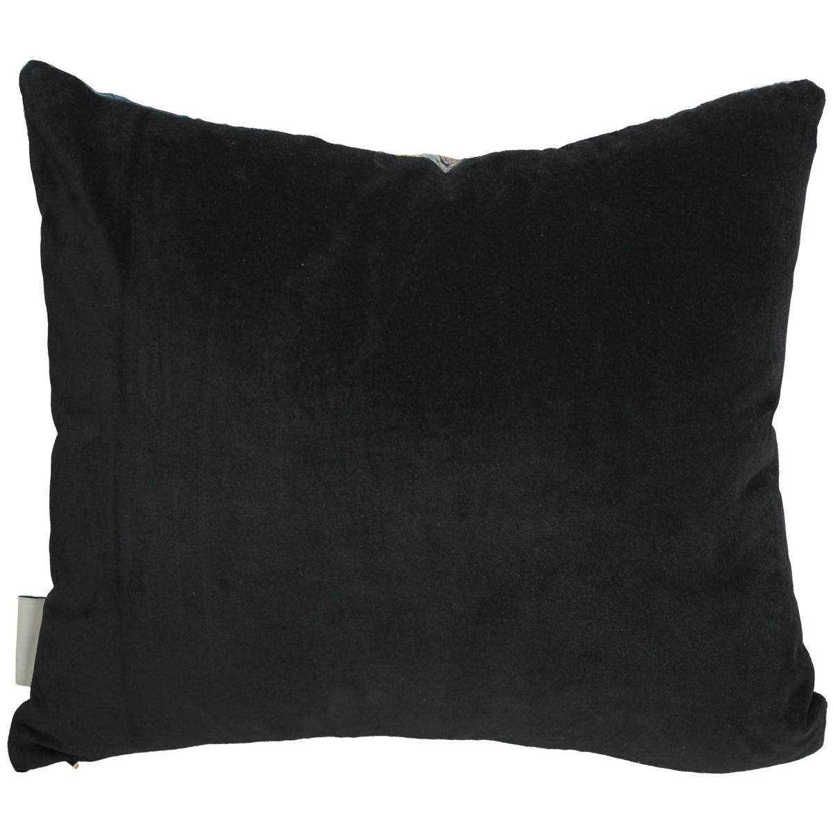 Μαξιλάρι ArteLibre Δέρμα Φιδιού Μπλε Βελούδο 40x60cm - Hippiehome.gr