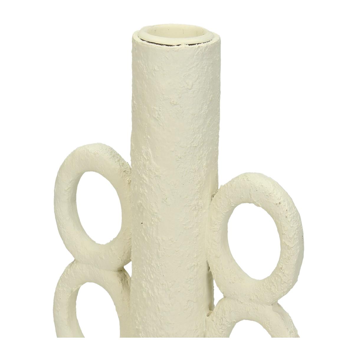 Κηροπήγιο ArteLibre Λευκό Polyresin 11x11x16cm - Hippiehome.gr