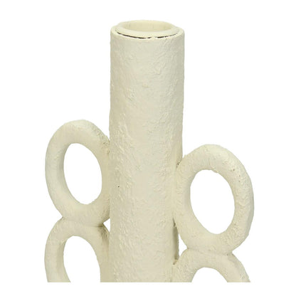 Κηροπήγιο ArteLibre Λευκό Polyresin 11x11x16cm - Hippiehome.gr