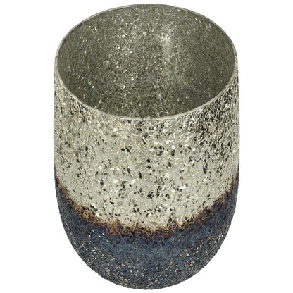 Κηροπήγιο ArteLibre Ασημί Γυαλί 20x20x20cm - Hippiehome.gr