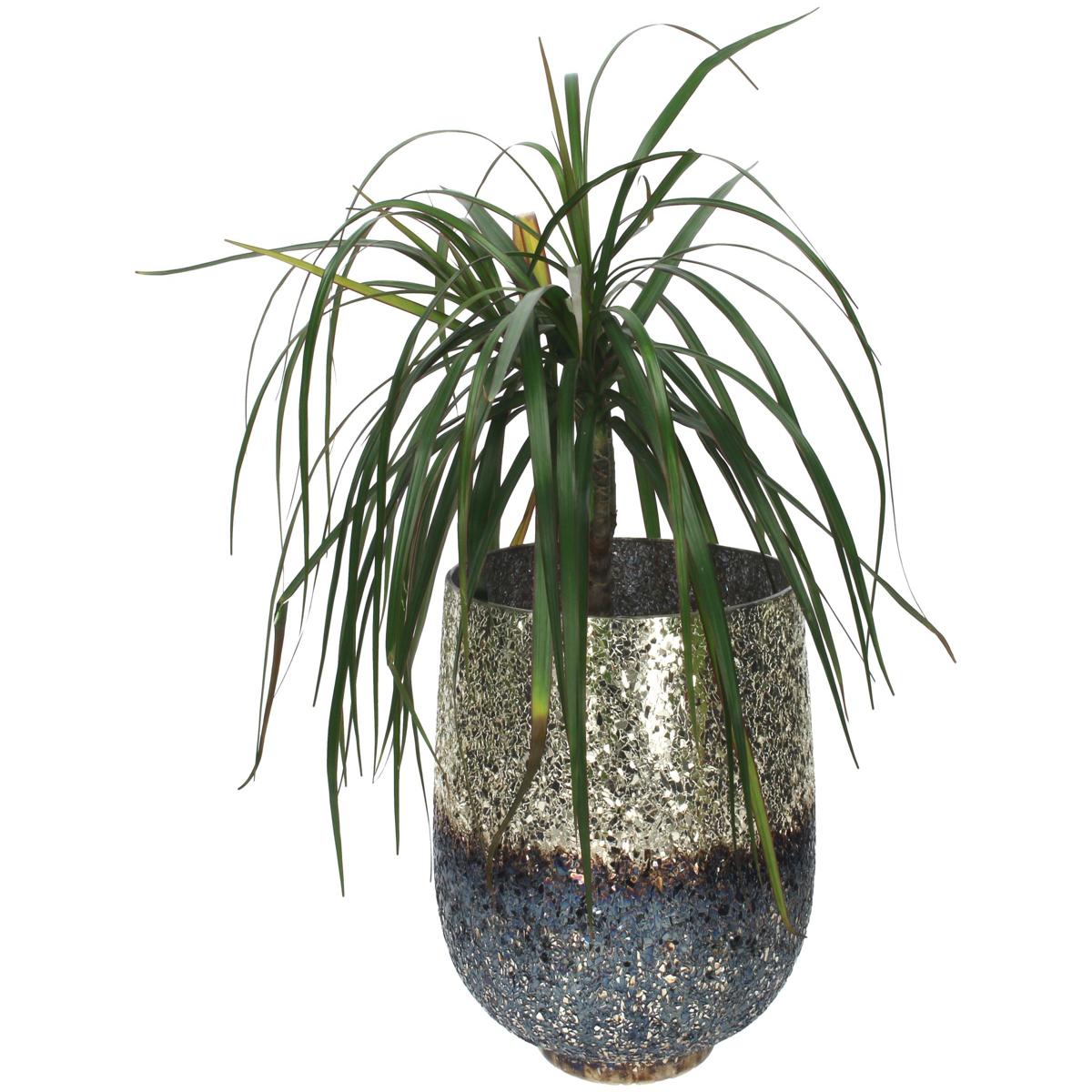 Κηροπήγιο ArteLibre Ασημί Γυαλί 20x20x20cm - Hippiehome.gr