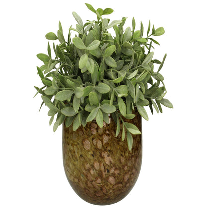 Βάζο ArteLibre Καφέ Γυαλί 18x18x17.5cm - Hippiehome.gr