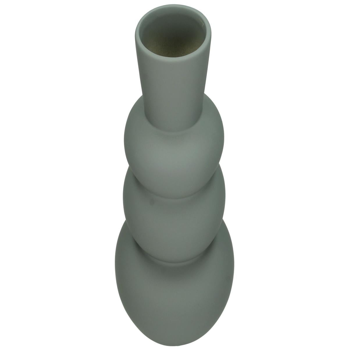 Βάζο ArteLibre Γκρι Δολομίτης 12.8x12.8x28.7cm - Hippiehome.gr