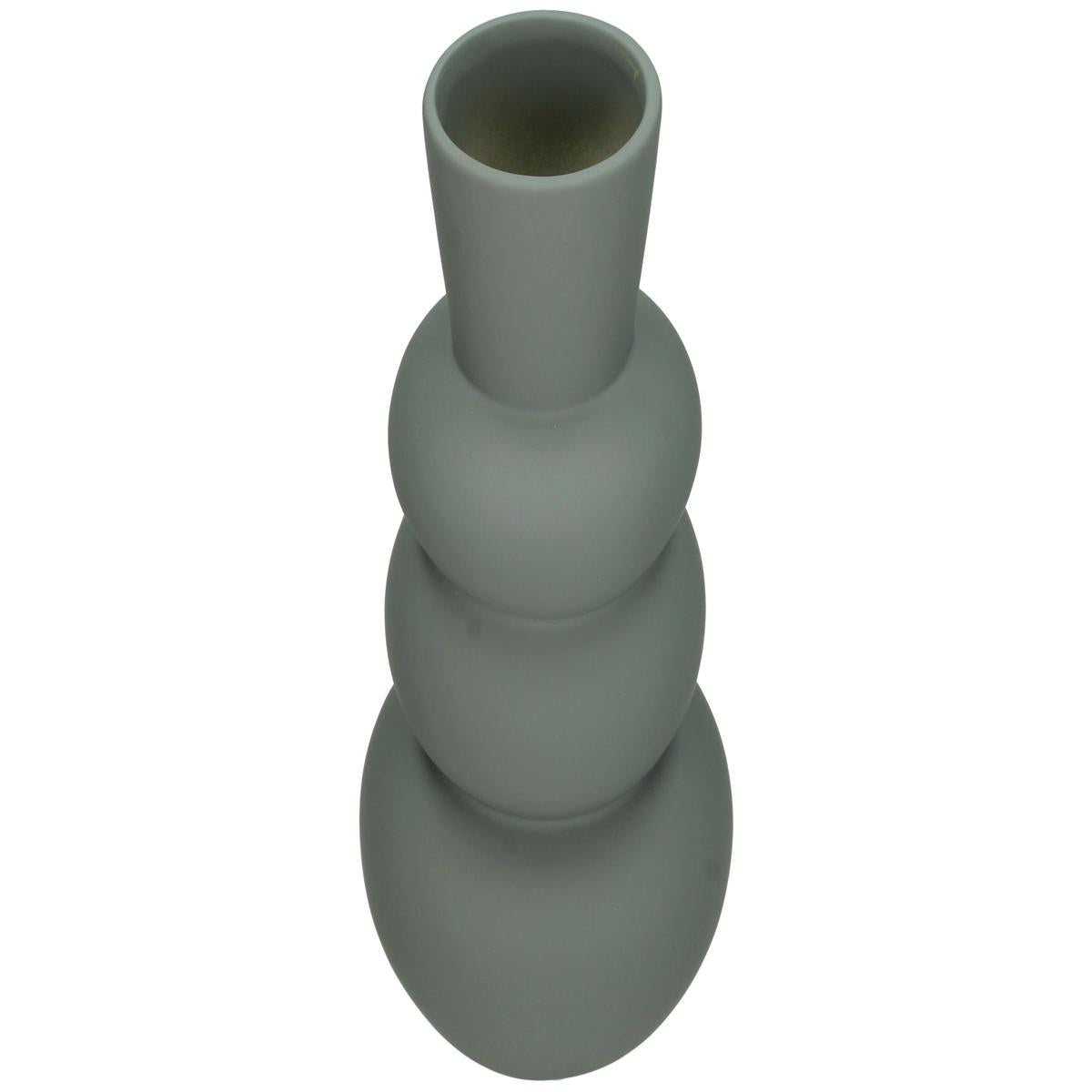 Βάζο ArteLibre Γκρι Δολομίτης 12.8x12.8x28.7cm - Hippiehome.gr