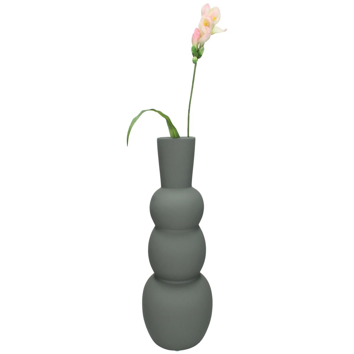 Βάζο ArteLibre Γκρι Δολομίτης 12.8x12.8x28.7cm - Hippiehome.gr