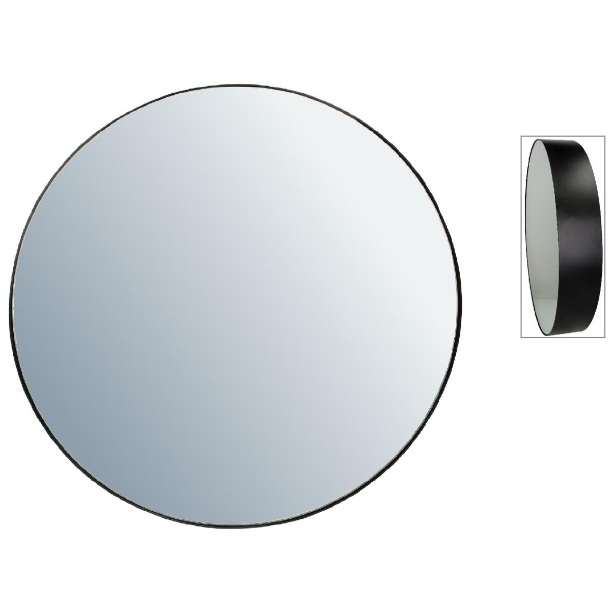 Καθρέπτης ArteLibre Μαύρο Μέταλλο 43x10x43cm - Hippiehome.gr